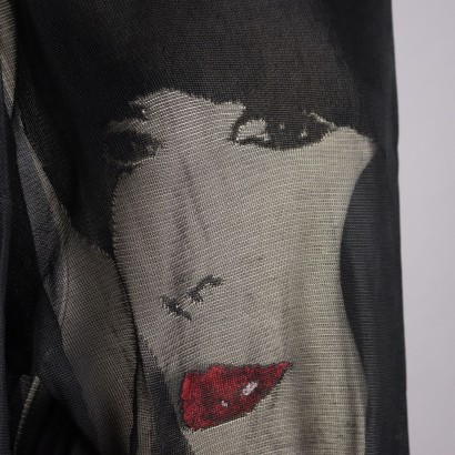 Krizia Vintage Shirt mit Gesicht