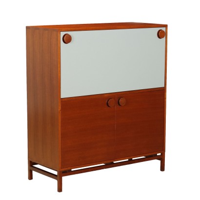 Vintage 1960s Cabinet with Writing Desk Laminate