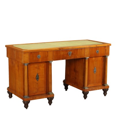 Ancient Writing Desk with Hidden Compartments Cherry Wood '800