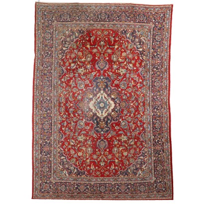 Ancient Keshan Carpet Iran Wool Heavy Knot Handmade
