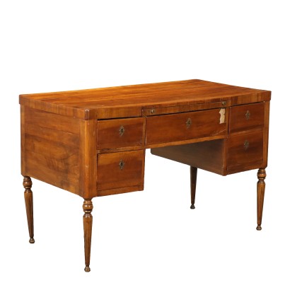 Antique Writing Desk Directoire Wood Italy Early XIX Century