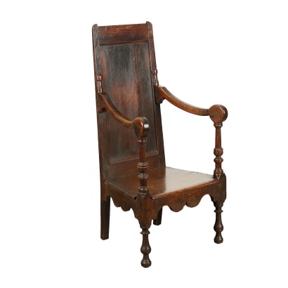 Antiker Sessel aus England Eiche Anfang des XVIII Jhs
