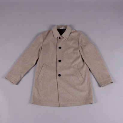 Second Hand Men's Coat Sartoria Latorre Wool UK Size 44 Itay