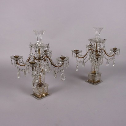Pair of Antique Girandòle Lamps France Early XX Century