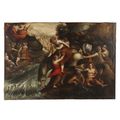 Antikes Gemälde D. Lupini Attr. Römische Mythologie '600