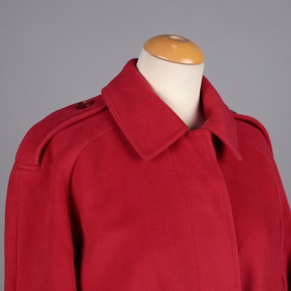 Burberrys Vintage Red Coat