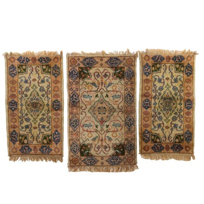 Antike Marrakesh Teppiche Baumwolle Wolle Großer Knoten 132x76 cm