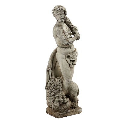 Antike Gartenskulptur Herkules aus Steingut Italien des XX Jhs