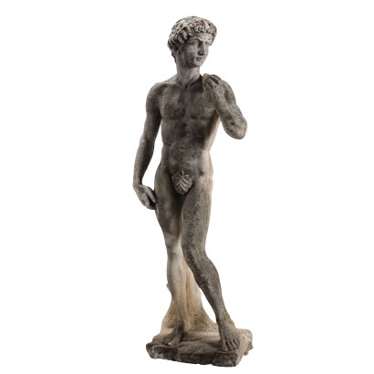 Estatua de jardín que representa el David de Miguel Ángel
