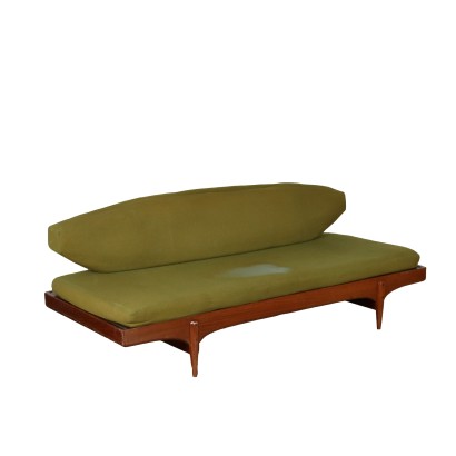 Vintage Sofa Umwandelbar in ein Einzelbett Teck Italien der 60er Jahre