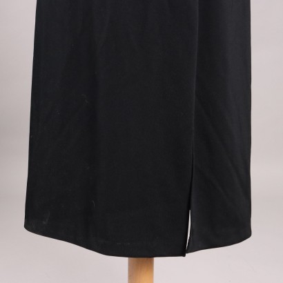 Vintage langes schwarzes Kleid