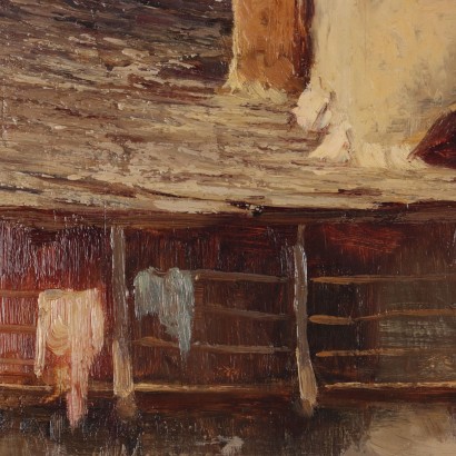Gemälde von Erminio Rossi,Das Bauernhaus,Erminio Rossi,Erminio Rossi,Erminio Rossi,Erminio Rossi,Erminio Rossi