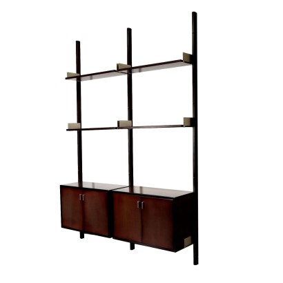 Vintage 1960s Formanova Bookcase Exotic Wood Italy