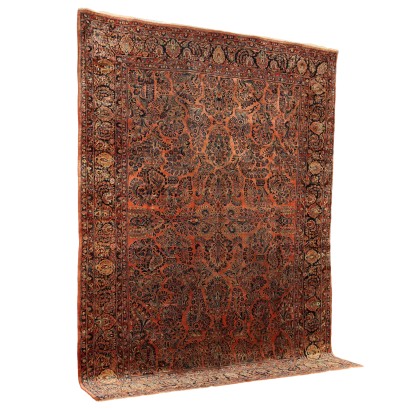 Antiker Saruk Amerikanischer Teppich Baumwolle Wolle 420 x 312 cm
