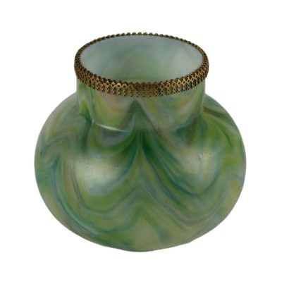 Vintage Vase aus Grüne Glas Loetz Österreich des XX Jhs