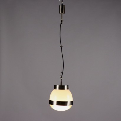 Vintage 1960s Lamp Artemide Delta Aluminium Brass Italy