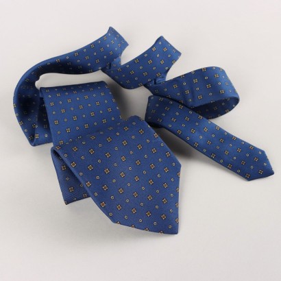 Second Hand Tie E. Marinella Blue Silk Italy