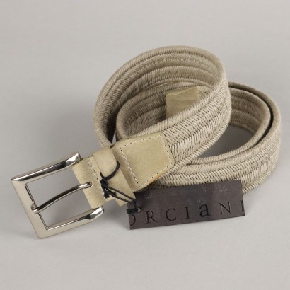 Second Hand Belt by Orciani Cotton Leather Italy
