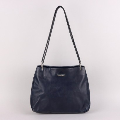 Second Hand Bag Trussardi Blue Leather Italy