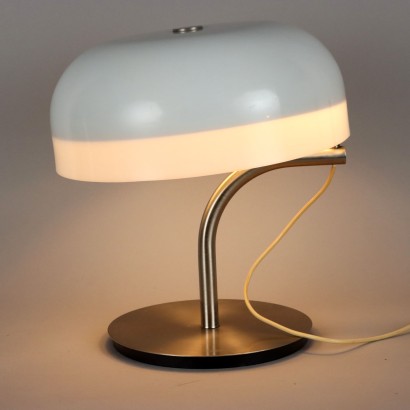 Lampe Vintage G. Stoppino pour Valenti Luce Aluminium Années 70