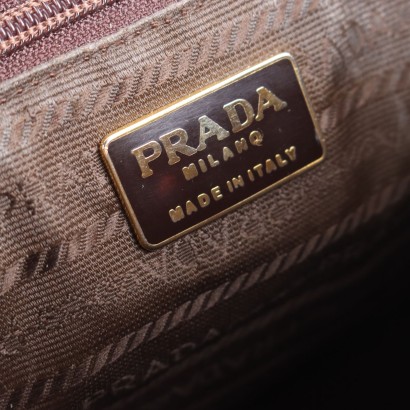 Bolso Prada Vintage De Charol Marrón