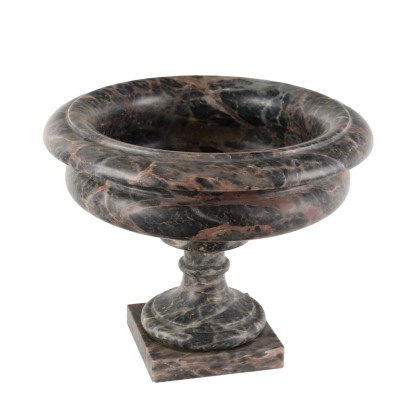Antique Centerpiece Breccia Marble Cup Shaped Italy XX Century