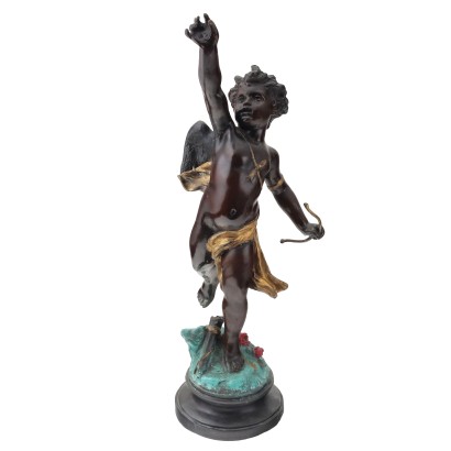 Antike Skulptur von Amor Bronze Vergoldete Stücke des XX Jhs