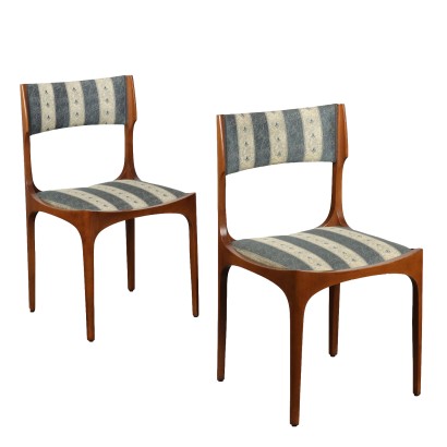 Pair of Vintage 1960s Chairs Sormani Elisabetta Design Gibelli Foam
