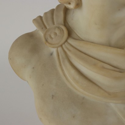 Buste en marbre d'Apollon du Belvédère
