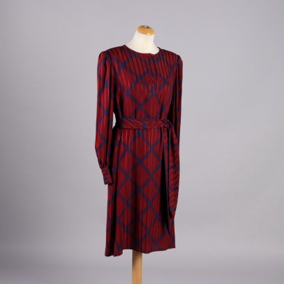 Vintage Curiel Kleid aus Seide Gr. 46 Italien der 80er Jahre