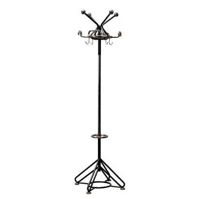 Vintage 1960s Coat Stand Chromed Metal Italy