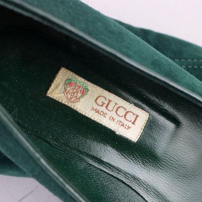 Gucci Vintage Green Ballerinas