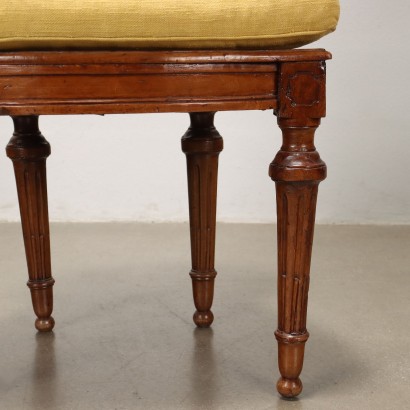 Pair of Neoclassical Walnut Chairs
