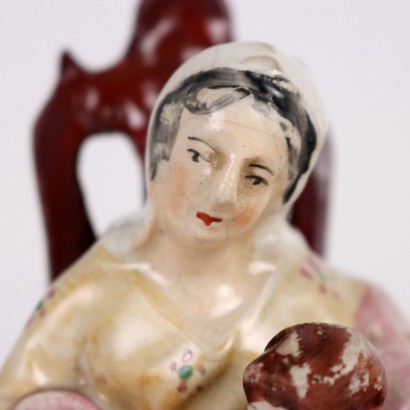 Figura de porcelana Staffordshire.