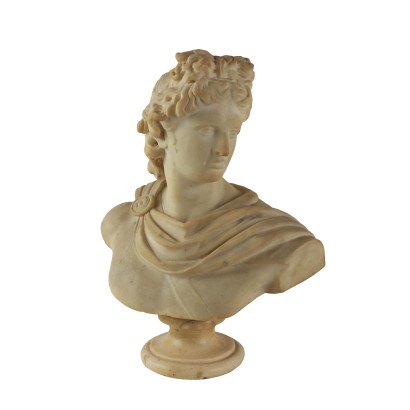 Buste en marbre d'Apollon du Belvédère