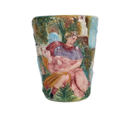 Vase Ancien en Majolique de Tivoli Italie Moitié du '900 ca.