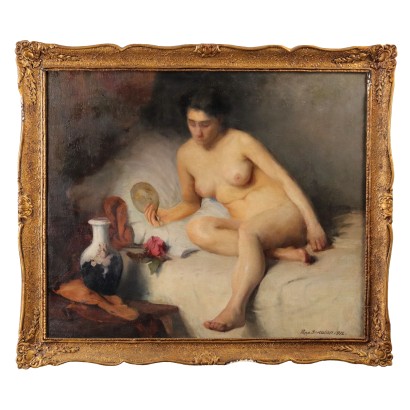 Modern Painting by Papp Bertalan Female Nude 1912