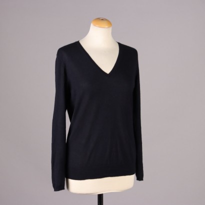 Second Hand Prada Sweater Cashmere Silk UK Size 14 Italy