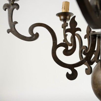 Dutch Bronze Chandelier