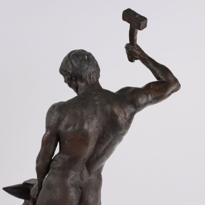 The Nude Male Blacksmith Signed by Giannett