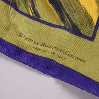 Roberta di Camerino Vintage Purple Scarf