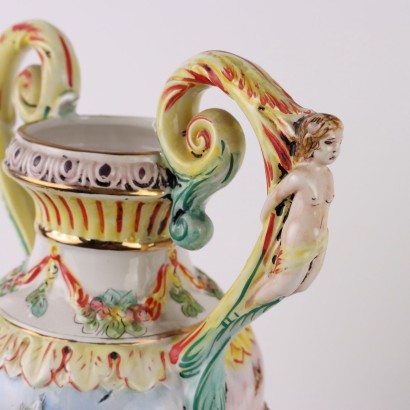 Paire de vases en céramique Capodimo