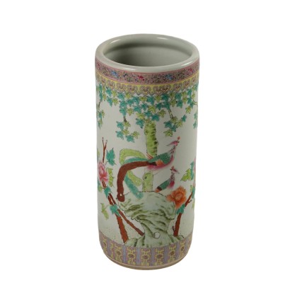 Vase cylindrique en porcelaine