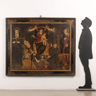 Gemälde Madonna mit Kind und Heiligen