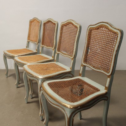 Group of Barocchetto Lacquered Chairs
