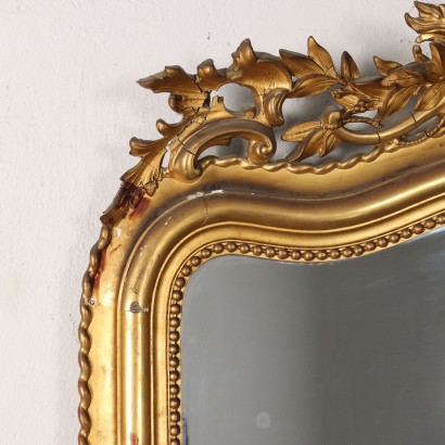 Eclectic Mirror in Golden Wood