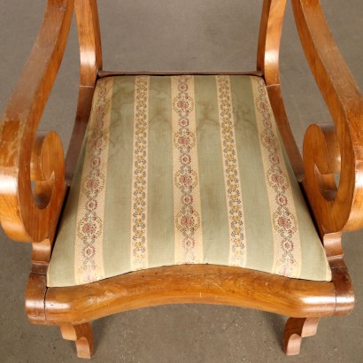 Louis Philippe armchair in cherry wood