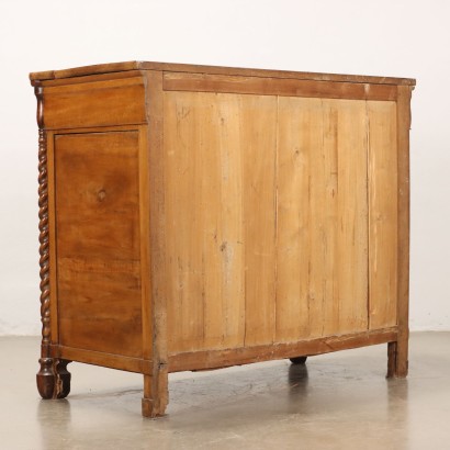 Commode, commode Louis Philippe en noyer