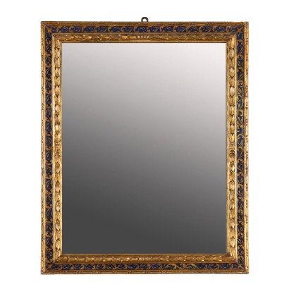 Antique Renaissance Style Mirror Gilded Wood Italy XX Century