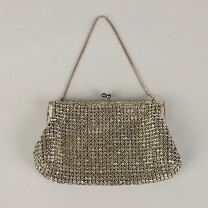 Vintage handbag with rhinestones